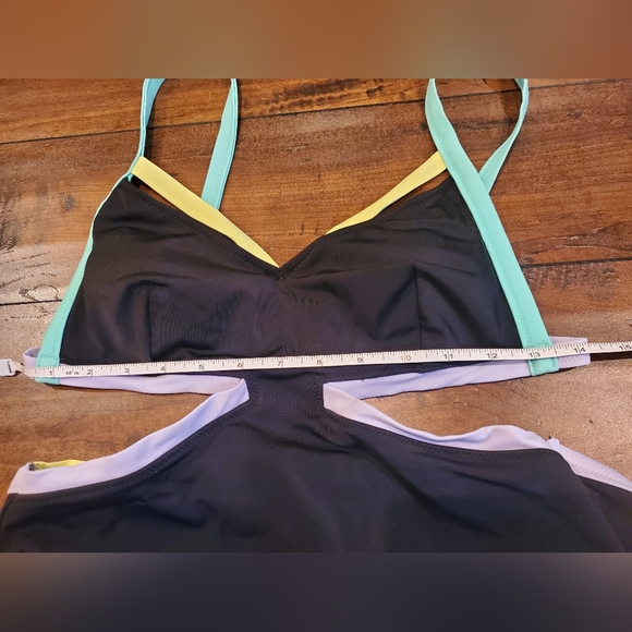 Victoria's Secret 2015 Neon Strappy Monokini Size Medium Swimsuit - Picture 9 of 13